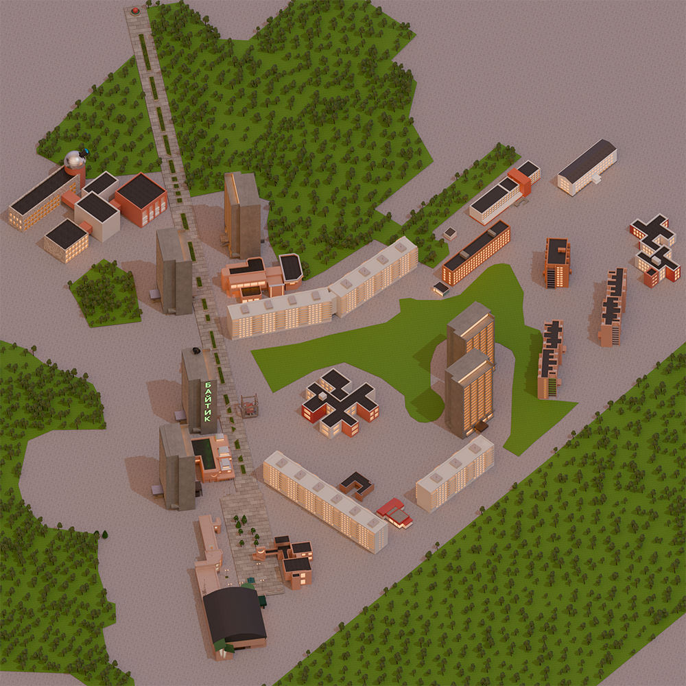 3D карта города Троицка