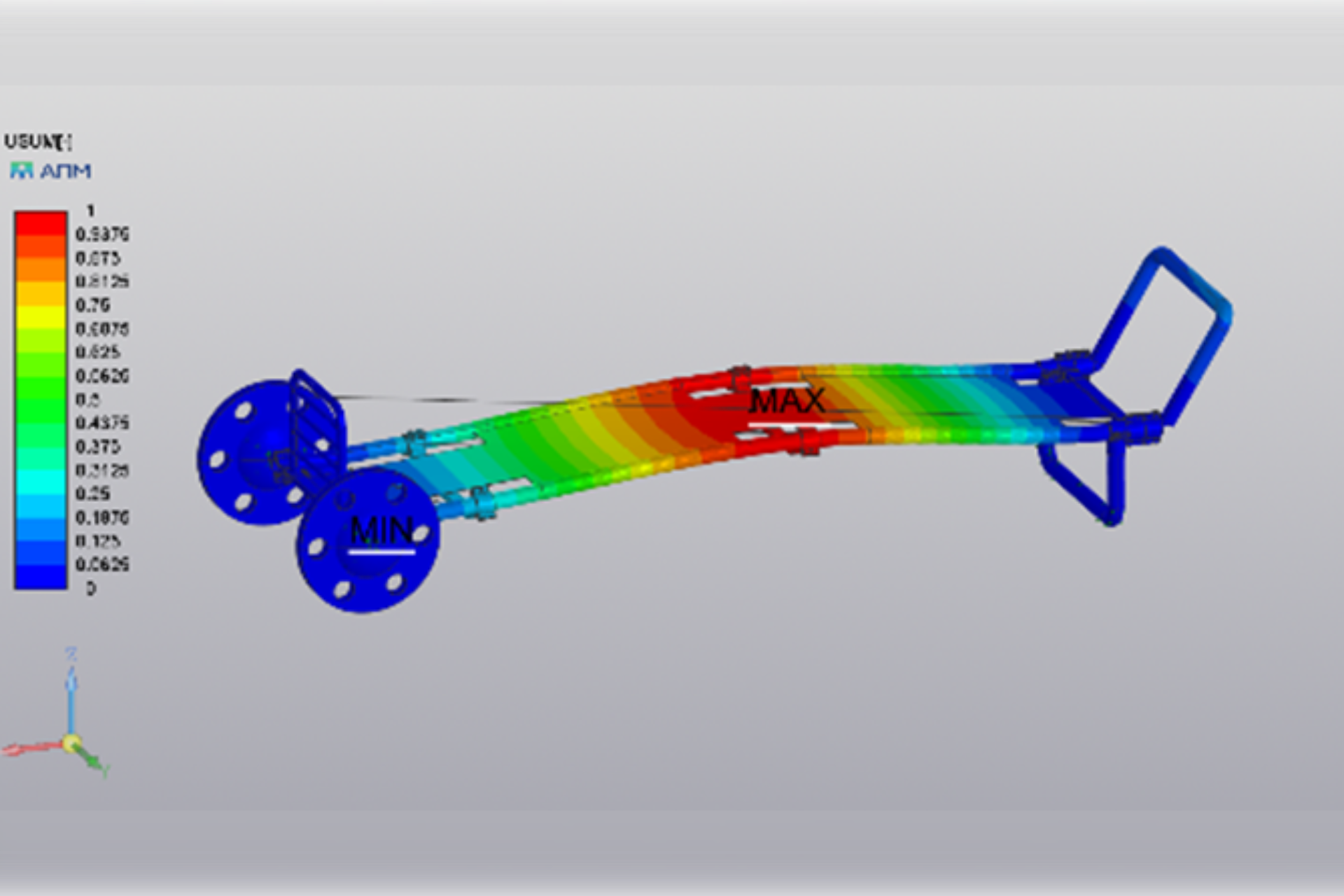 Создание 3D-модели полевых медицинских носилок